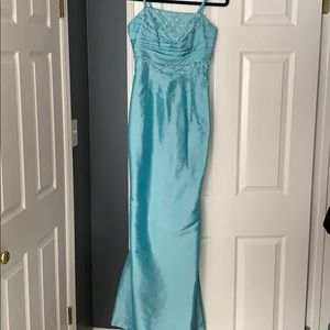 Blue prom dress
